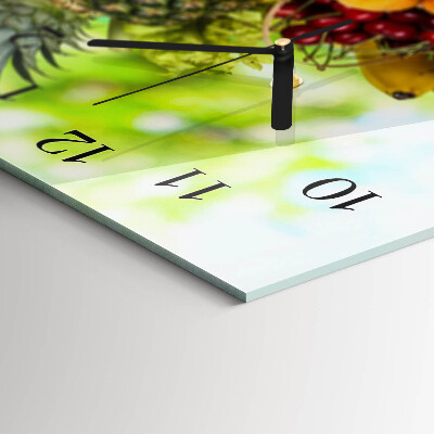 Horizontal wall clock Fruits and vegetables