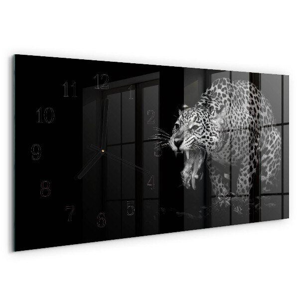 Horizontal wall clock Jaguar