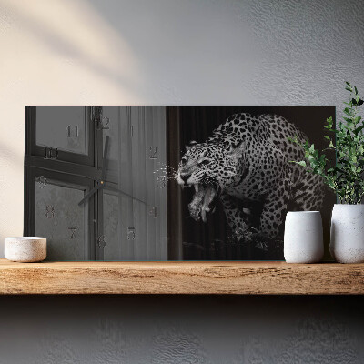 Horizontal wall clock Jaguar