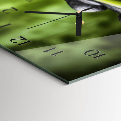 Horizontal wall clock Zen stones
