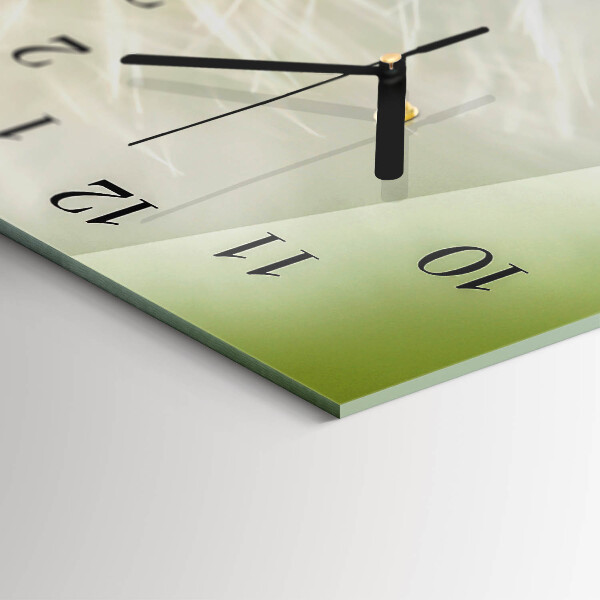 Horizontal wall clock Dandelion