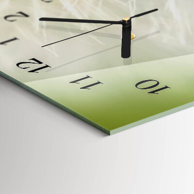 Horizontal wall clock Dandelion