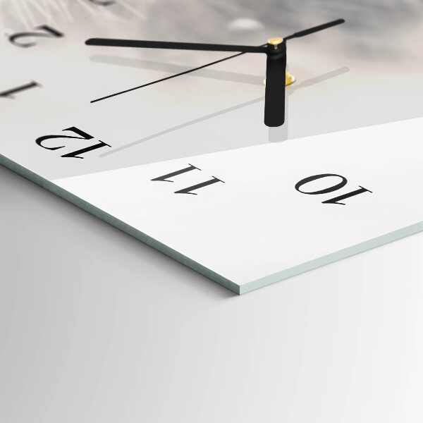 Horizontal wall clock Dandelion