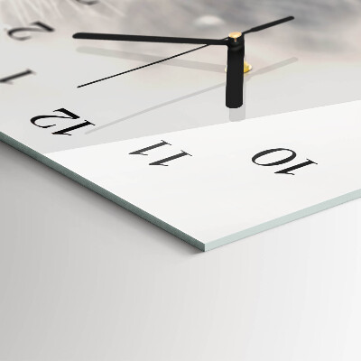 Horizontal wall clock Dandelion