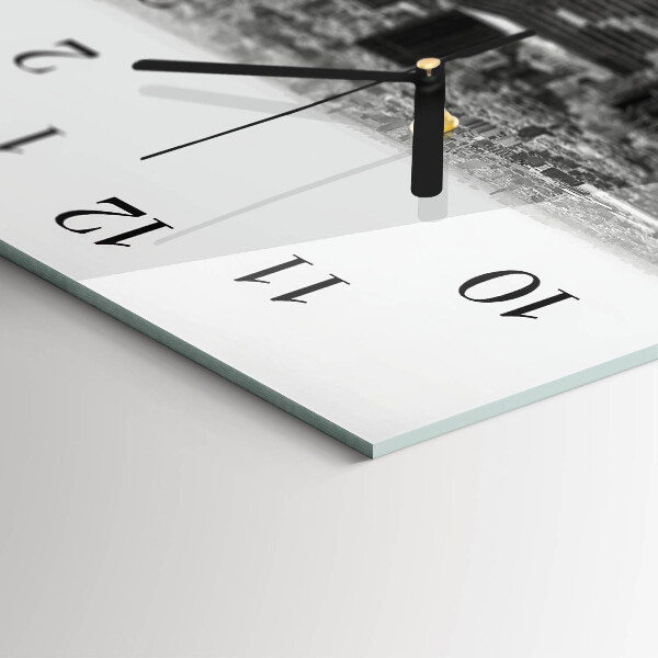 Horizontal wall clock New York