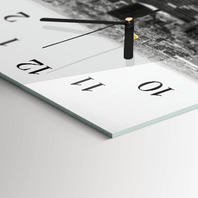 Horizontal wall clock New York