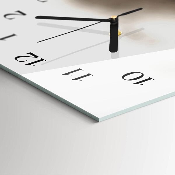 Horizontal wall clock Flower