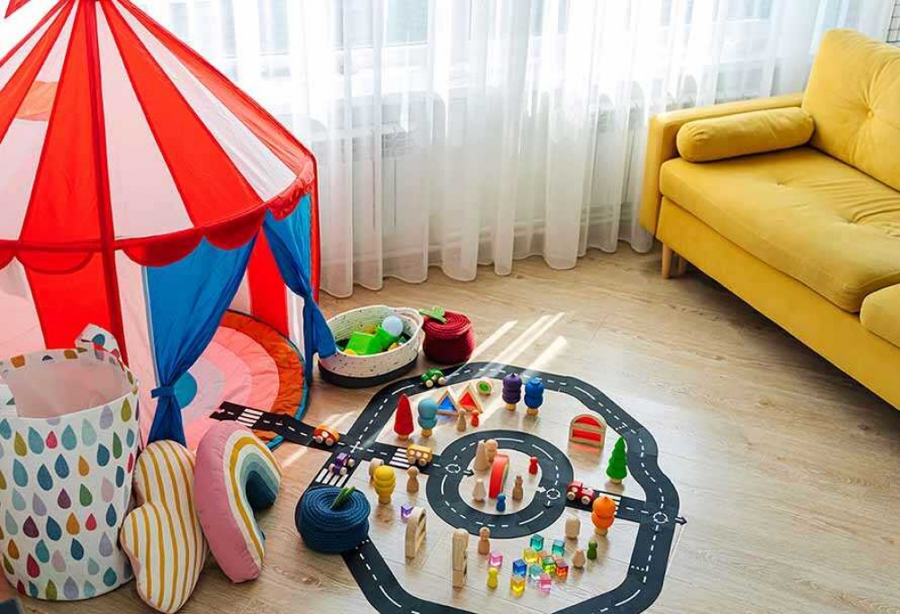 How to set up a child's play area?