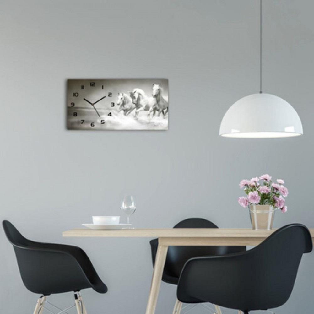 Glass wall clocks