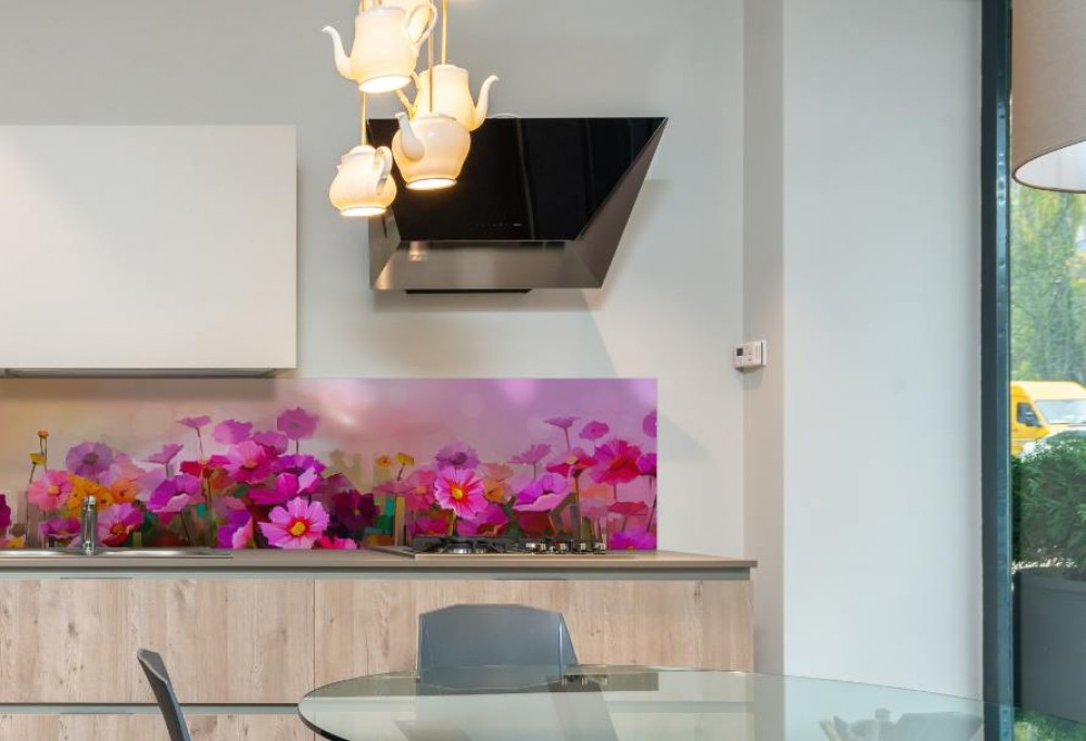 glass panels for the kitchen
