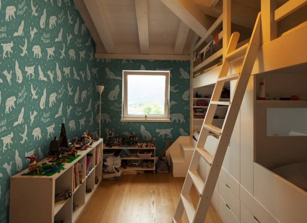 how to furnish a small room for two children