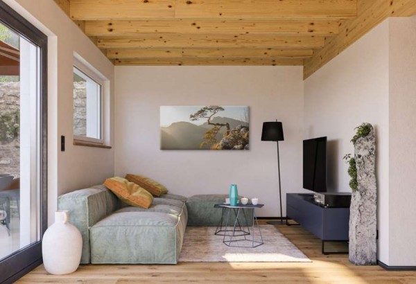 Scandinavian style living room - bright, functional and cosy