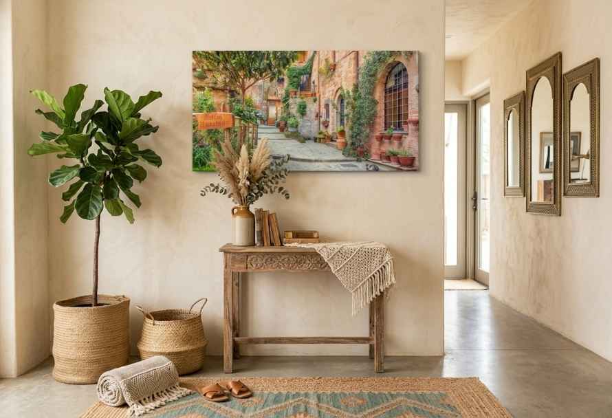 Turn the hall into a showcase of your home - wall decorations that make a first impression