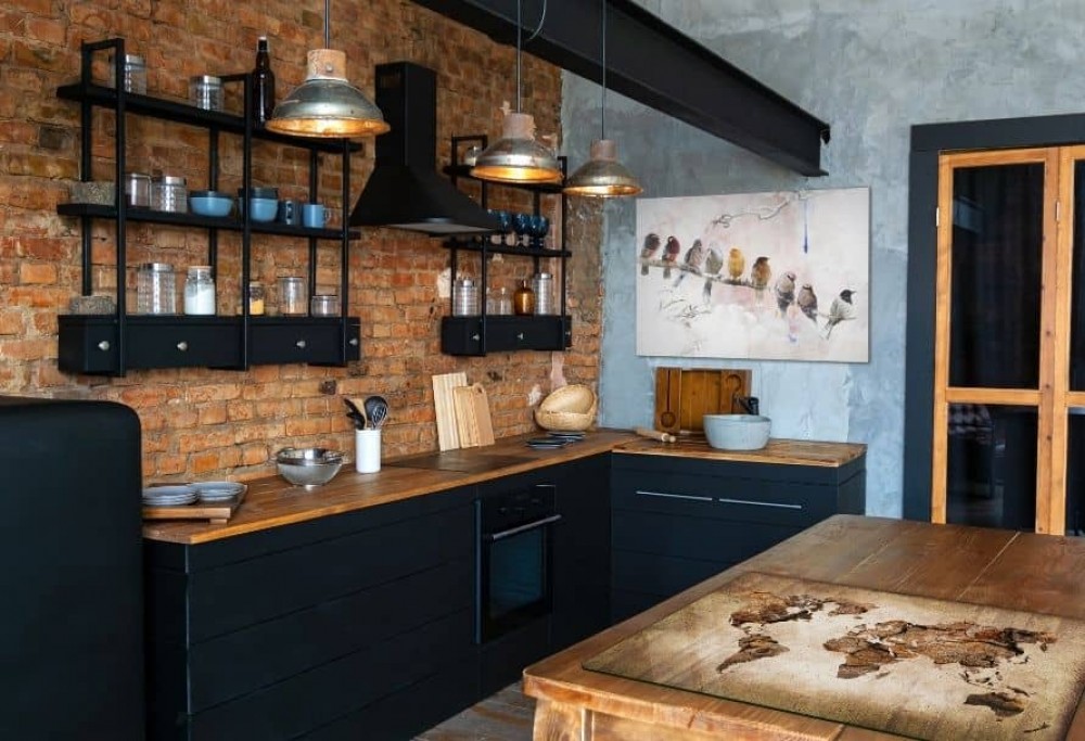 Industrial style kitchen - how to arrange it?