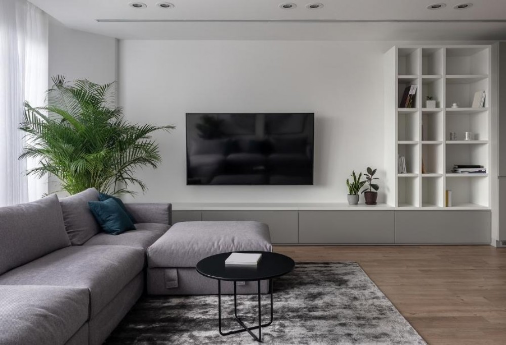 wall with TV