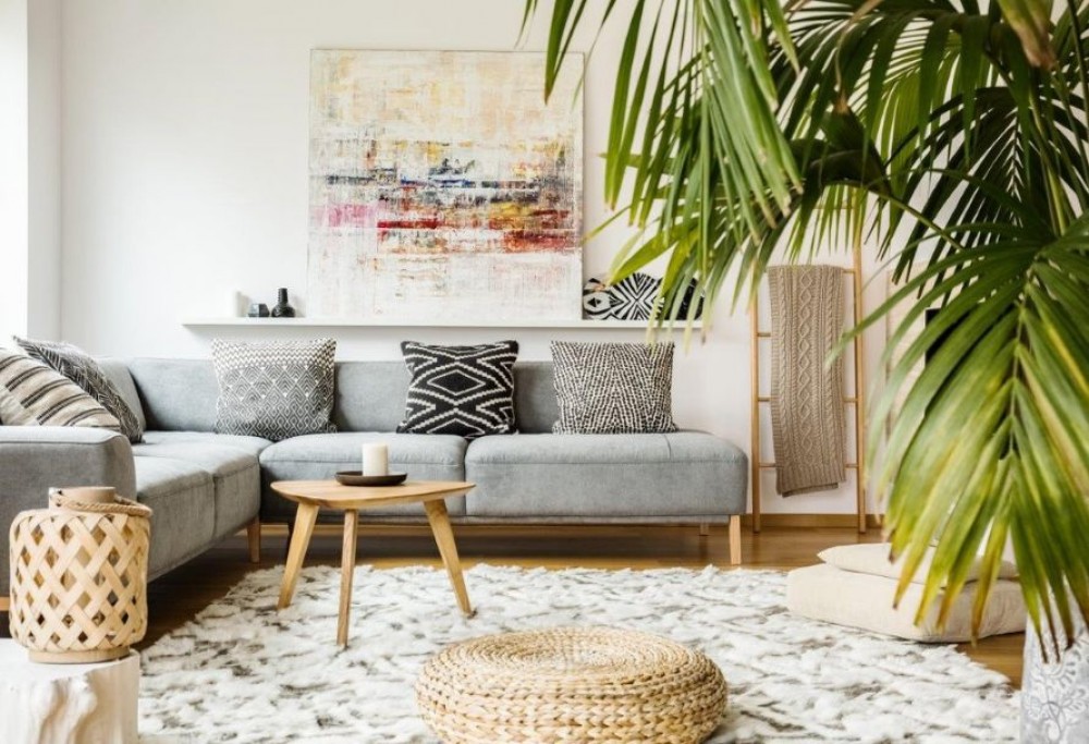 Boho living room decor 